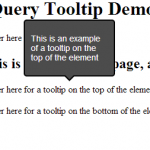 jQuery Tooltip Example