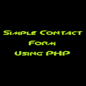 Contact Form using PHP