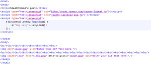 Lazy Loading HTML Code