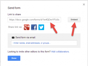 Share Google Form