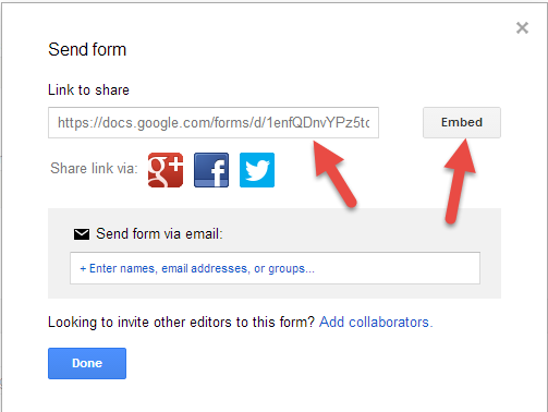 google form email not shared