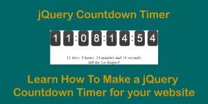 Countdown Timer using jQuery